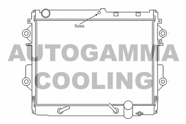 Autogamma 105700 Radiator, engine cooling 105700: Buy near me in Poland at 2407.PL - Good price!
