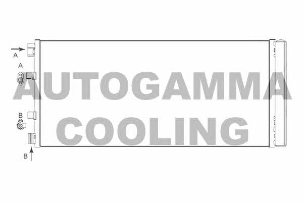 Autogamma 105714 Радиатор кондиционера (Конденсатор) 105714: Купить в Польше - Отличная цена на 2407.PL!