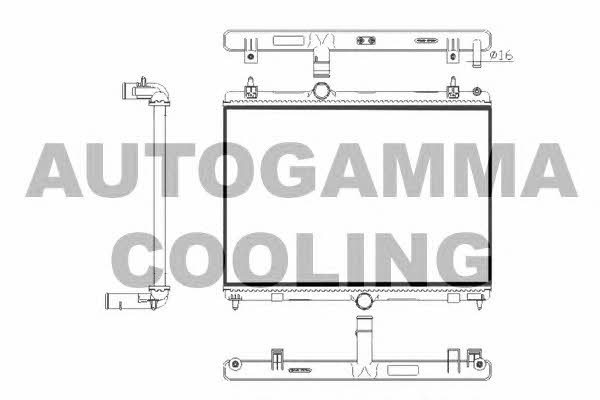 Autogamma 105770 Радиатор охлаждения двигателя 105770: Отличная цена - Купить в Польше на 2407.PL!