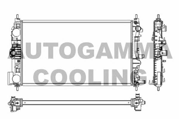 Autogamma 105787 Радиатор охлаждения двигателя 105787: Отличная цена - Купить в Польше на 2407.PL!