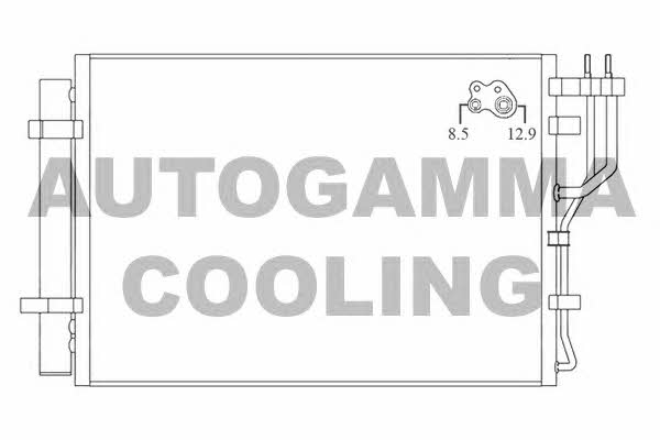 Autogamma 105884 Радиатор кондиционера (Конденсатор) 105884: Отличная цена - Купить в Польше на 2407.PL!