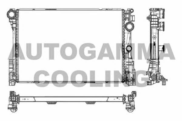 Autogamma 105916 Радиатор охлаждения двигателя 105916: Отличная цена - Купить в Польше на 2407.PL!