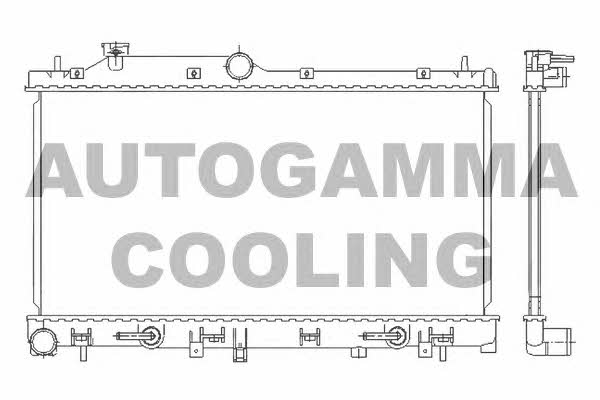 Autogamma 105928 Радиатор охлаждения двигателя 105928: Отличная цена - Купить в Польше на 2407.PL!