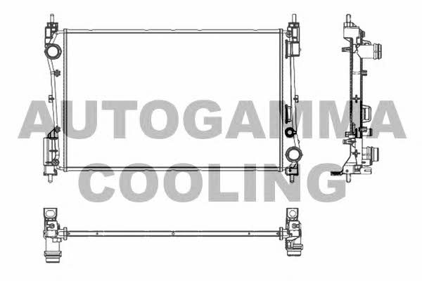 Autogamma 107005 Радиатор охлаждения двигателя 107005: Отличная цена - Купить в Польше на 2407.PL!
