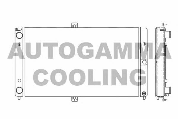 Autogamma 107035 Радиатор охлаждения двигателя 107035: Отличная цена - Купить в Польше на 2407.PL!