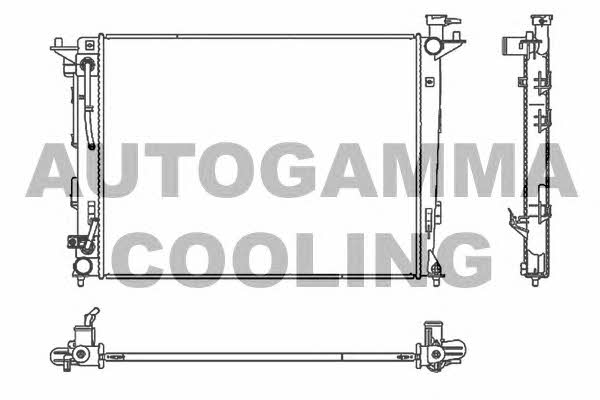 Autogamma 107121 Radiator, engine cooling 107121: Buy near me in Poland at 2407.PL - Good price!