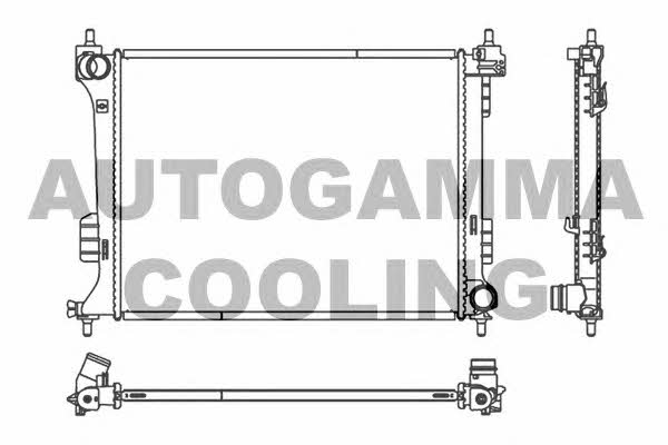 Autogamma 107122 Radiator, engine cooling 107122: Buy near me in Poland at 2407.PL - Good price!