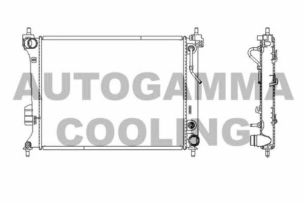 Autogamma 107124 Radiator, engine cooling 107124: Buy near me in Poland at 2407.PL - Good price!