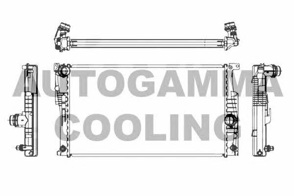 Autogamma 107159 Radiator, engine cooling 107159: Buy near me in Poland at 2407.PL - Good price!