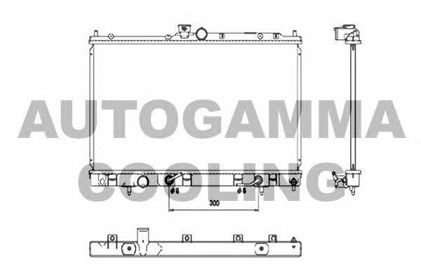 Autogamma 107182 Радиатор охлаждения двигателя 107182: Отличная цена - Купить в Польше на 2407.PL!