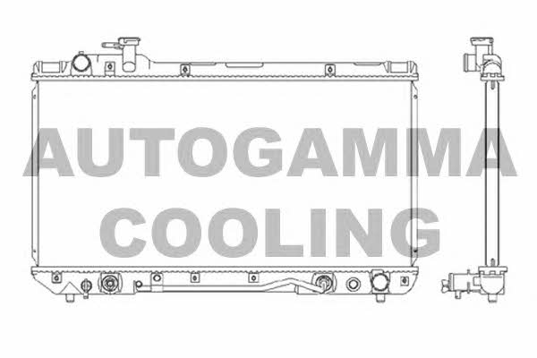 Autogamma 104000 Radiator, engine cooling 104000: Buy near me in Poland at 2407.PL - Good price!