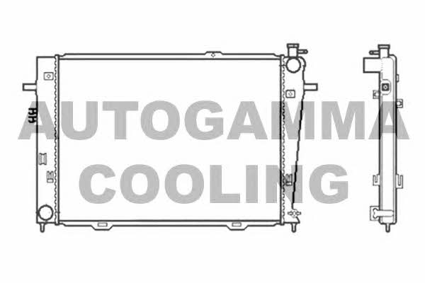 Autogamma 104010 Радіатор охолодження двигуна 104010: Приваблива ціна - Купити у Польщі на 2407.PL!