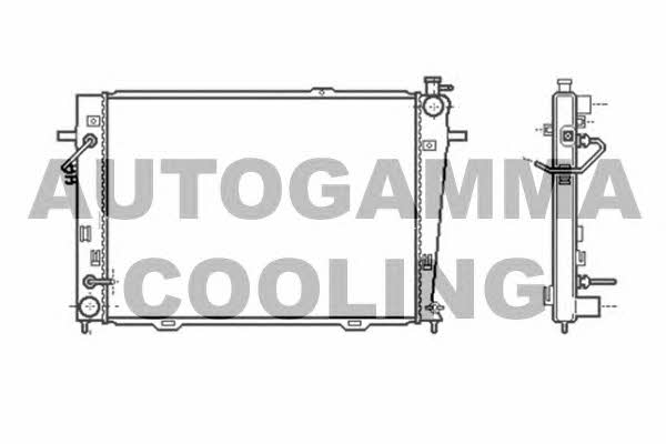 Autogamma 104011 Радиатор охлаждения двигателя 104011: Отличная цена - Купить в Польше на 2407.PL!