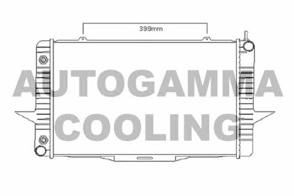 Autogamma 104165 Радиатор охлаждения двигателя 104165: Отличная цена - Купить в Польше на 2407.PL!