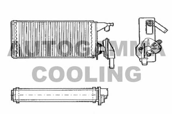 Autogamma 303348 Heat exchanger, interior heating 303348: Buy near me in Poland at 2407.PL - Good price!