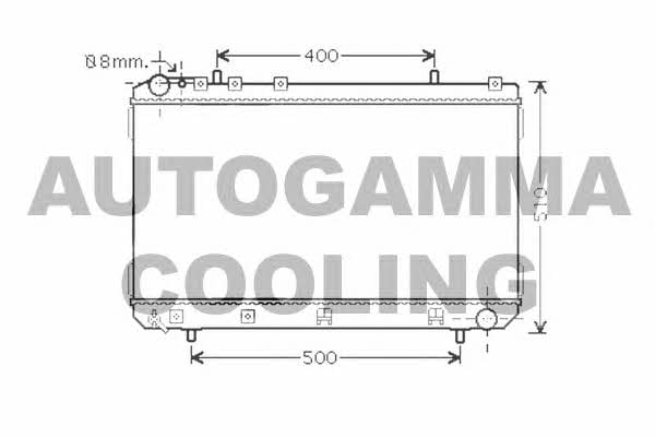 Autogamma 104257 Radiator, engine cooling 104257: Buy near me in Poland at 2407.PL - Good price!