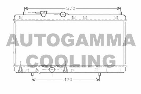 Autogamma 104258 Radiator, engine cooling 104258: Buy near me in Poland at 2407.PL - Good price!