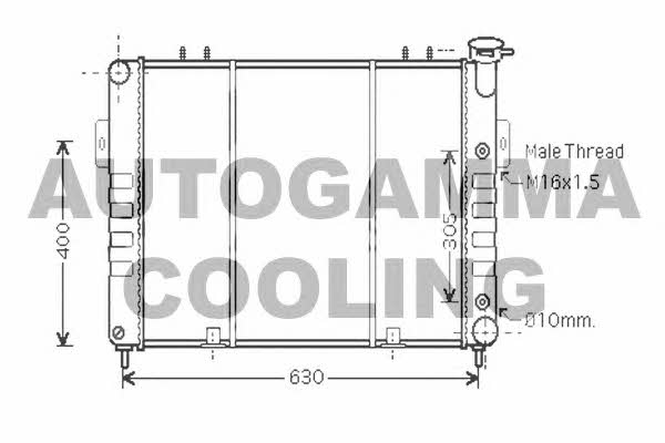 Autogamma 104271 Radiator, engine cooling 104271: Buy near me in Poland at 2407.PL - Good price!