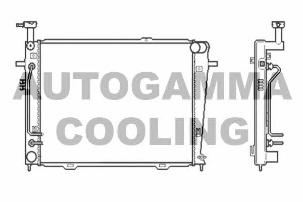 Autogamma 104279 Радіатор охолодження двигуна 104279: Приваблива ціна - Купити у Польщі на 2407.PL!