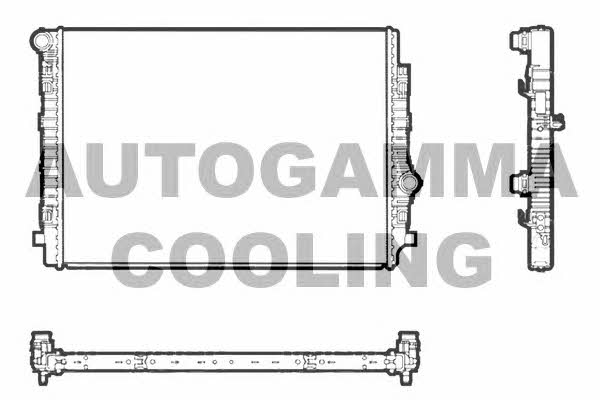 Autogamma 107465 Радиатор охлаждения двигателя 107465: Отличная цена - Купить в Польше на 2407.PL!