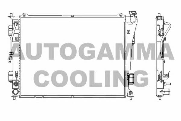 Autogamma 107390 Радиатор охлаждения двигателя 107390: Отличная цена - Купить в Польше на 2407.PL!