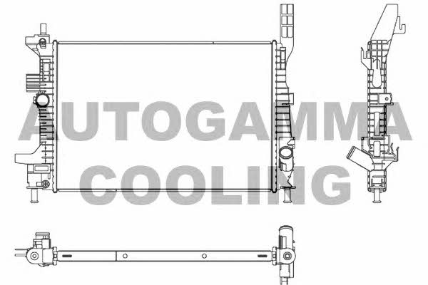 Autogamma 107533 Radiator, engine cooling 107533: Buy near me in Poland at 2407.PL - Good price!