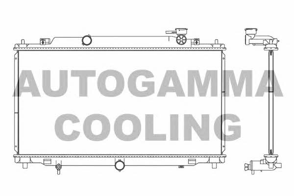 Autogamma 107529 Радиатор охлаждения двигателя 107529: Отличная цена - Купить в Польше на 2407.PL!