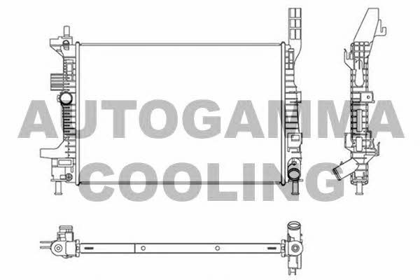 Autogamma 107522 Radiator, engine cooling 107522: Buy near me in Poland at 2407.PL - Good price!