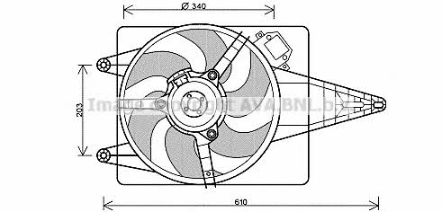 AVA FT7546 Hub, engine cooling fan wheel FT7546: Buy near me at 2407.PL in Poland at an Affordable price!
