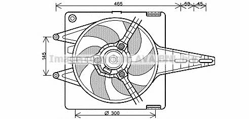 AVA FT7547 Hub, engine cooling fan wheel FT7547: Buy near me in Poland at 2407.PL - Good price!
