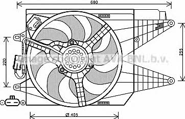 AVA FT7566 Hub, engine cooling fan wheel FT7566: Buy near me in Poland at 2407.PL - Good price!