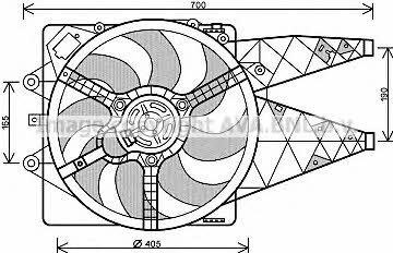 AVA FT7567 Hub, engine cooling fan wheel FT7567: Buy near me in Poland at 2407.PL - Good price!