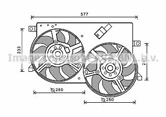 AVA FT7570 Hub, engine cooling fan wheel FT7570: Buy near me in Poland at 2407.PL - Good price!