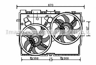AVA FT7583 Вентилятор радіатора охолодження FT7583: Приваблива ціна - Купити у Польщі на 2407.PL!