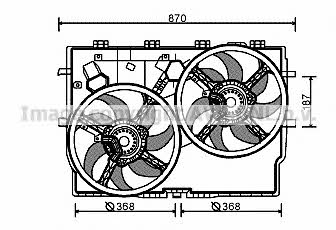 AVA FT7586 Вентилятор радіатора охолодження FT7586: Приваблива ціна - Купити у Польщі на 2407.PL!