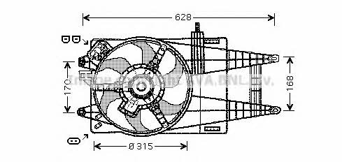 AVA FT7592 Hub, engine cooling fan wheel FT7592: Buy near me in Poland at 2407.PL - Good price!