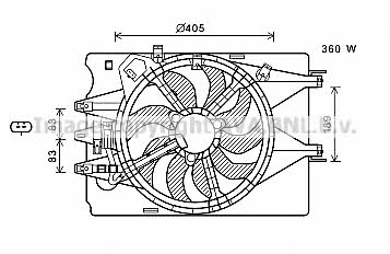 AVA FT7602 Hub, engine cooling fan wheel FT7602: Buy near me in Poland at 2407.PL - Good price!