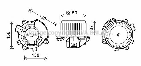 AVA FT8409 Motor der Kabinenbelüftung FT8409: Bestellen Sie in Polen zu einem guten Preis bei 2407.PL!