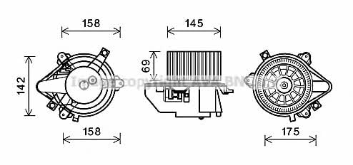 AVA FT8419 Двигатель вентиляции салона FT8419: Отличная цена - Купить в Польше на 2407.PL!