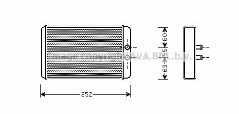 AVA FTA6265 Радиатор отопителя салона FTA6265: Отличная цена - Купить в Польше на 2407.PL!