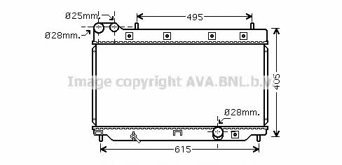 AVA HD2206 Радиатор охлаждения двигателя HD2206: Отличная цена - Купить в Польше на 2407.PL!