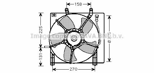 AVA HD7534 Hub, engine cooling fan wheel HD7534: Buy near me in Poland at 2407.PL - Good price!