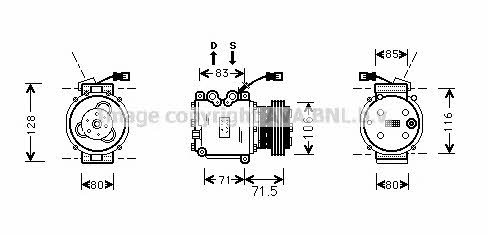 AVA HDK009 Compressor, air conditioning HDK009: Buy near me at 2407.PL in Poland at an Affordable price!