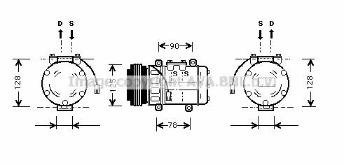 AVA HDK052 Компресор кондиціонера HDK052: Приваблива ціна - Купити у Польщі на 2407.PL!