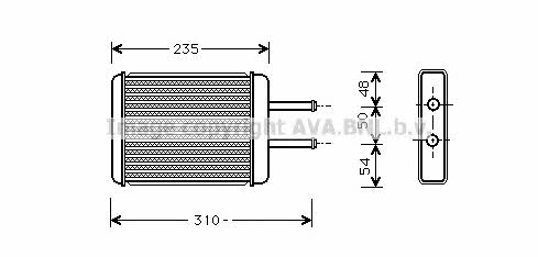 AVA HY6069 Heat exchanger, interior heating HY6069: Buy near me in Poland at 2407.PL - Good price!