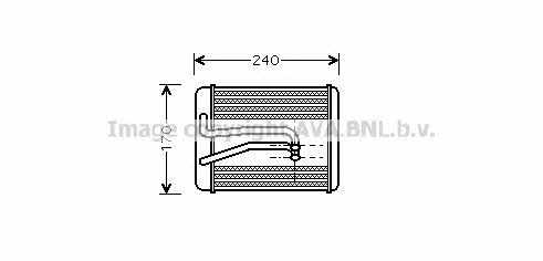 AVA HY6119 Heat exchanger, interior heating HY6119: Buy near me in Poland at 2407.PL - Good price!