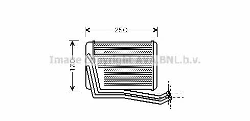 AVA HY6142 Heat exchanger, interior heating HY6142: Buy near me at 2407.PL in Poland at an Affordable price!