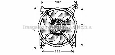 AVA HY7505 Hub, engine cooling fan wheel HY7505: Buy near me in Poland at 2407.PL - Good price!
