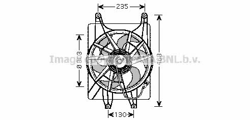 AVA HY7513 Hub, engine cooling fan wheel HY7513: Buy near me at 2407.PL in Poland at an Affordable price!