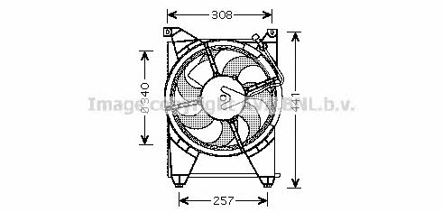 AVA HY7514 Hub, engine cooling fan wheel HY7514: Buy near me in Poland at 2407.PL - Good price!